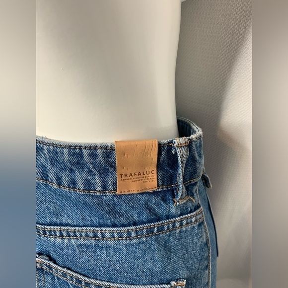 ZARA  - Trafaluc Collection Denim Blue Mini Skirt Women's - Picture 5 of 6